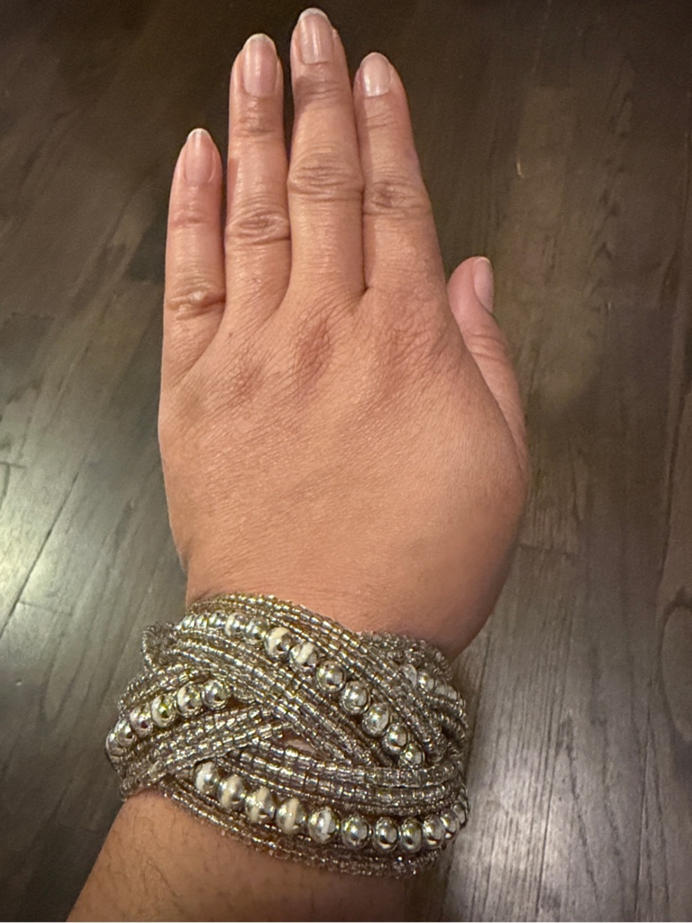 Sparkling gold Beaded Wrap Bracelet - Women Jewelry